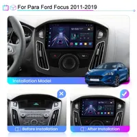 Tela de toque de v￭deo Touch Screen Android Head Unit for Ford Focus 2012-2017 DVD Player GPS System multim￭dia