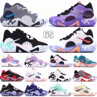 With Shoes Box Basketball Shoes Outdoor Sneakers Blue Paisley Bred Painted Grey Fog Valentine Day Mint Green Top Pg 6 6S Men Women Paul Infr