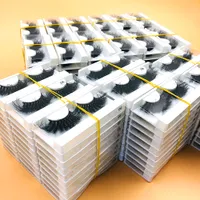 Großhandel chaotisch 22-25 mm Nerz Wimpern Box Paket Bulk Fluffy 5d 8d Nerze Wimpern Lieferungen handgefertigt 3D Falsch Wimpern Erweiterungen Anbieter Make-up