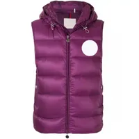 &#039;VANOISE&#039; Flocking Logo down jacket men and women France Tide Brand cotton vest Highs Quality Hooded drawstring vest size 1-5