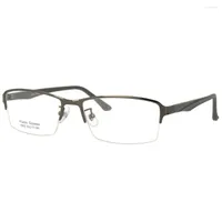 サングラスフレームメタルメガネミオピアアイウェア眼鏡光学3ピース /ロットグレーブルーシルバー各ピース5900