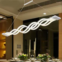 Kolye lambaları Led Modern Basit Creative Bar Restoran Studio Çalışma Odası S şeklinde Dalga Bireysel Sanat Avize