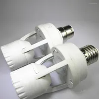 110-240V PIR Motion Motion Sensor E27 B22 E14 LED LAMP Bulb حامل مع مفتاح التحكم في الضوء محول مقبس الحث بالأشعة تحت الحمراء