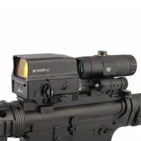 Tactical UH-1 Holographic Red Dot Hunting Rifle Scope and VMX-3T 3X Magnifier Combo with Switch to Side STS Mount Fit 20mm Rail279K