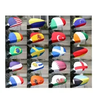 CAatar Copa do Mundo Top 32 Nacional de Bandeira Nacional Pattern Car espelho países em torno dos países do mundo Sinalizadores de adesivos de carro Acessórios externos