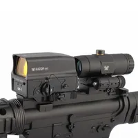 Tactical UH-1 Holographic Red Dot Hunting Rifle Scope and VMX-3T 3X Magnifier Combo with Switch to Side STS Mount Fit 20mm Rail305h