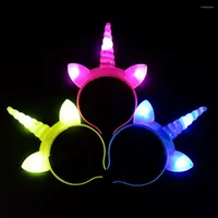 Party Decoration 3pcs Hair Hoops Funny Glowing Accessory Headband Hairwear Supplies For