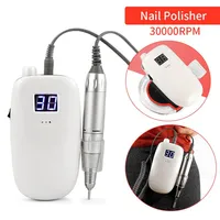 36W Nail Drill Machine Kit Professional Electric Nail Polisher Portable Wireless Charging Manicure Pedicure Nail Beauty Device265f