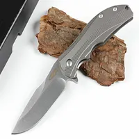 ZT Zero Tolerance 0606 ZT0606 D2 flipper knife titanium handle Folding Knife xmas gift knife for man 05271279m