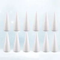 Party Decoration 12Pcs 15Cm White Solid Foam Diy Cone Children Handmade Craft Accessories For Home Christmas Drop Delivery Bdesports Dhblx