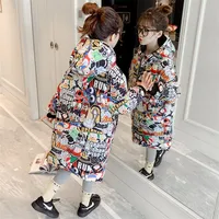 Down Coat Fashion Girls Winter Jacket Children Warm Hooded Long Coat Kids Double-sided Wear Casual Jackets Clothes Girls Thick Parkas 220922