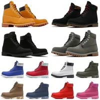 designer boots men womens martin booties luxury ankle boot for cowboy Yellow Wheat Black Red White Olive Camo Hiking Outdoor Sports Sneakers