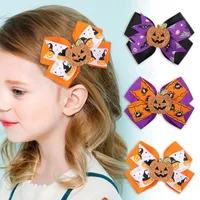 Accessori per capelli per ragazze Pumpkin Ghost Hair Clips Halloween Hairpin Children Cesta