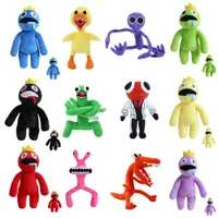 ROBLOX Rainbow Friends Plush Toy Cartoon Game Charact Doll Kawaii Blue Monster Brinquedos de animais de pel￺cia macia para crian￧as 30 cm