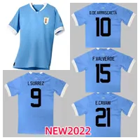 2022 Koszulki piłkarskie Urugwaj G. de Earrascaeta Puchar Świata męski D. Bodin J. M. Gimenez F. Valverde E. Cavani krótkie rękawy koszulka piłkarska mężczyźni Set Mykit Fan Wersja gracza