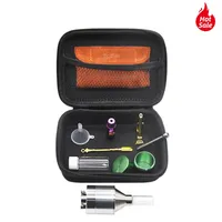 Snuff Snorter Canvas Kit PU Leather Pouch Glass Pill Bottle Tobacco Stash Jar Metal Spice Tobacco Herb Grinder Metal Snuff Snorter2499