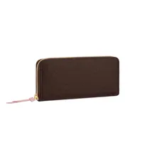 고품질 Clemence 디자이너 PU 가죽 싱글 지퍼 지갑 고급 코인 지갑 카드 홀더 롱 클러치 지갑 상자 직렬 3180