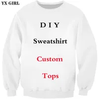 남자의 후드 땀 촬영 셔츠 YX 소녀 DIY 맞춤 디자인 남성 여성 캐주얼 스웨트 셔츠 3D 프린트 후드 드롭 배송 도매업 배송기 공급 업체 Y2209