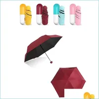 Ombrellas di qualità creativa Capse Mini tascabile ombrello Clear Portideding Women Delivery Rain Delivery 2021 Home Garden House Dhcnu
