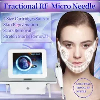 Sk￶nhetsartiklar Portabla rynka Acne Borttagning Skinf￶ryngring Skin ￥tdragning Fraktionerad RF Microneedle Machine