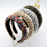 Other Fashion Accessories New Korean diamond hairband sponge wide edge handmade headband Baroque Hairband