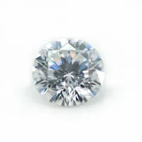 Beads Round Brilliant Cut Diamond Test Past 1 Carat D Color 16 Heart&amp;16 Arrows Moissanite Gemstone Loose Jewelry Making