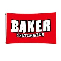 Skateboards Flag for Baker Fan 3x5ft Double Stitching Decoration Banner 90x150cm Sports Festival Polyester Digital Wholesa2321