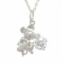 Colares de pendentes 1pcs Colar de mouse adorável Colar chinês Chain de camisola de alta qualidade Girl Girl Valentine Gift Jewelry
