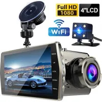DVRs Car DVR WiFi 4.0" Full HD 1080P Cam Rear View Vehicle Video Recorder Parking Monitor Night Vision G-sensor Auto Dash Camera 0923