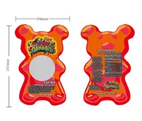 UF71 Verpackungstaschen Hologramm 500 mg Dank Gummies Events Verpackung Spezialform Sack Stempel Würmer Bären Würfel Gummi-Geruchsbeweis Mylar Bags TGT TGT