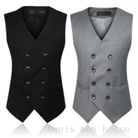 Męskie kamizelki 2022 Spring British Slim Vest Men's Suits Mosaic Business Specja Specjalna sukienka Koreańska wersja Tide