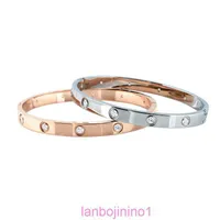 Designer Carti Armband Diamond Charm Love Armband Japan och Sydkorea 18K Rose Gold Plated Full Diamond Armband Net Red Ring