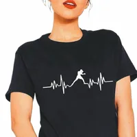 yaz komik kalp atışı boks tişört kadın üstleri artı boksör tişört moda rahat tee femme camiseta mujer kadın o70f#