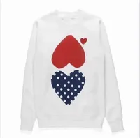 Men's Hoodies Play Sweatshirts Quality Commes Jumpers Des Mens Clothing Garcons Letter Embroidery Long Sleeve Pullover Man Women Red Heart Casual Sportswear 03