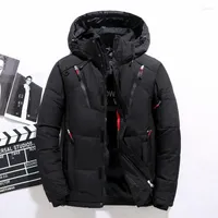Men&#039;s Jackets -20 Degree Winter Parkas Men Down Jacket Male White Duck Hooded Outdoor Thick Warm Padded Snow Coat Oversized 4XL