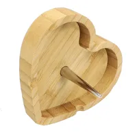 E-papieros Akcesoria drewniana kształt serca popielniczka rura paląca