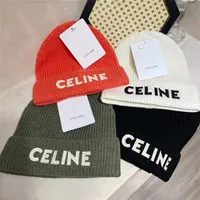 Designer Ball Celins Caps pasted letter knitted hat couples same cold hat fashion street warm hat purchasing version
