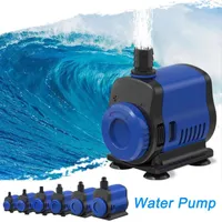 Air Pumps Accessories Ultra-Quiet Submersible Water Fountain Pump Filter Fish Pond Aquarium Tank Adjustable Bottom Sponges Included
