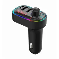 Bluetooth 5 0 FM-передатчик для автомобиля 3 0 Беспроводной Bluetooth FM-радиодаптер Музыкальный игрок FM Car Car с руками- 281p