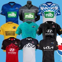 2022 2023 New Hurricane Highlander Blues Crusader Rugby Jerseys Zealand 22 23 Mens Super Moana Jersey 최고 품질 홈 게임 멀리 호주 공장 아울렛