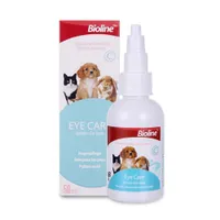 Pet Eye Drops Mild Sterile Cat Dog Eye Wash for Cleans Eyes Relieves Irritation and Prevents Tear Stains 50ml