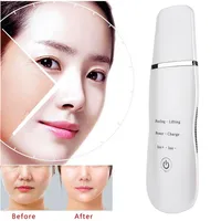 SC003 24Khz Ultrasonic Ion facial Skin Scrubber Rechargable Facial Peels Beauty Device Blackhead Removal Exfoliator Face Lift Beau288k