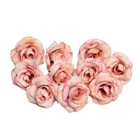 FLOR ARTIFICIAL 4cm Seda Rose Flor de rosa Cabeça Festa caseira Decoração Diy Wreath Scrapbook Box Craft GB643246G