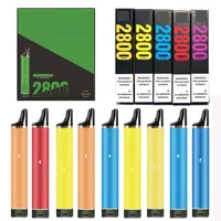 Original 2800 Hits Vape E cigarette E cigarette 2800 Puffes avec batterie de 850 mAh Vaporisation de vaporisateur de 8 ml de 850 mAh