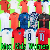 England 2020 2021 축구 유니폼 홈 화이트 멀리 블루 Lingard Kane Sterling Football Shirt 성인 Vardy Boys Dele 20 21 Mens Kids Kit