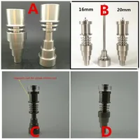 Smoking Accessories E Nail 6 in 1 Domeless Titanium 10 14 18mm Female and male 16 20mm Heating Coil312m