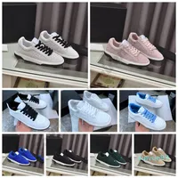 Designer Suede Flat Casual Shoes White Black Sets-up Round Head Women Freeway Sneakers Cut-Out Thick Soles skateboard