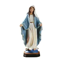 Est￡tua artesanato 20 cm de altura resina cat￳lica Religiosa Nossa Senhora da Grace Virgen Mary Milagrosa Est￡tuas de escultura Feliz Craft Suppl3271