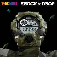 Wristwatches SKMEI Outdoor Sport Men Alarm Clock 5Bar Waterproof Military es LED Display Shock Digital Watch Reloj Hombre 2019 0924