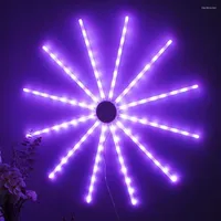 Luces de fuegos artificiales de cuerdas 112 LED Starburst Starburst Cobre Fireworks 8 modos Luz de cuerda de hadas con contr￳n remoto